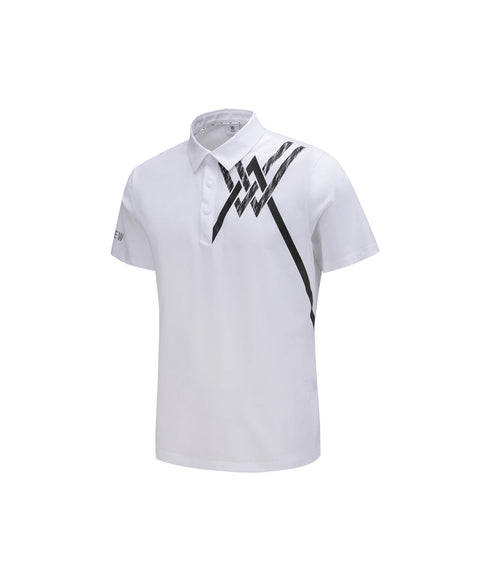 ANEW GOLF Men's SM Logo Point Short T-Shirt - White