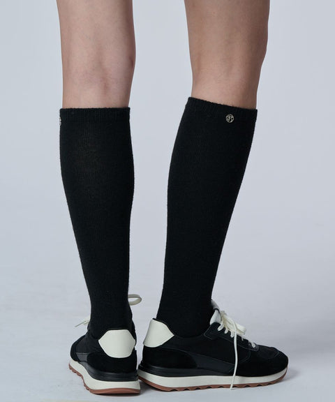 POSHERD Cashmere Knit Socks - Black