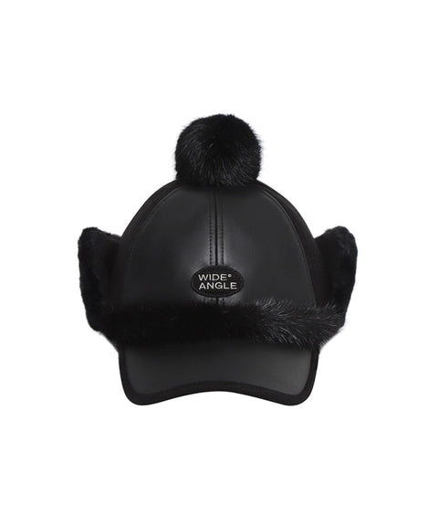 WideAngle: Co Fur Winter Cap L - Black