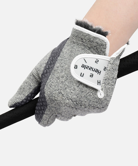 Henzzle Winter Golf Glove For Women (Both Hands) - Light Gray