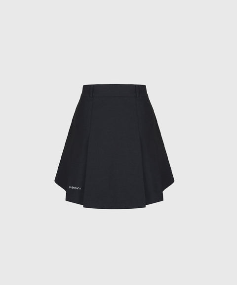 KANDINI Classic Pleated Skirt - Charcoal