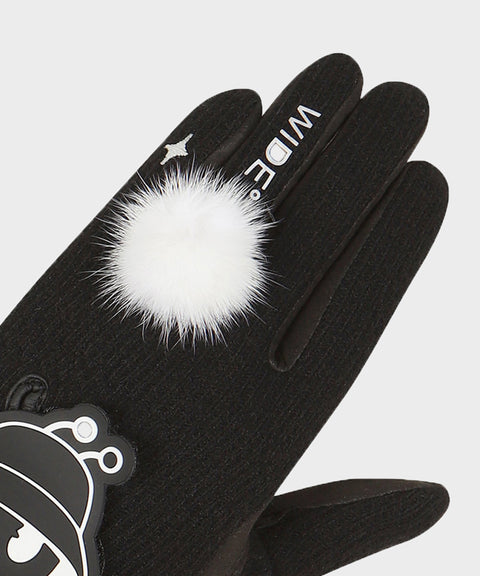 WideAngle: Co Casual Cold Weather Double-Handed Gloves L - Black