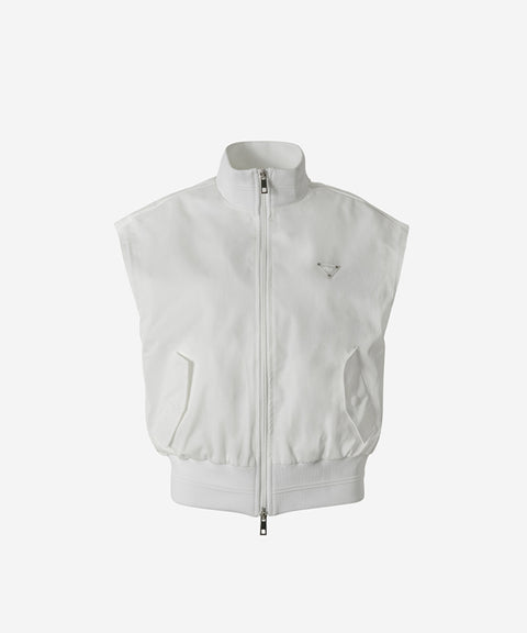 OBER Golf Memory Zip-Up Wind Vest - White