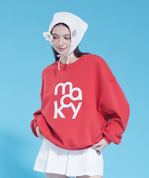 MACKY Golf: Delight Sweatshirt - Red