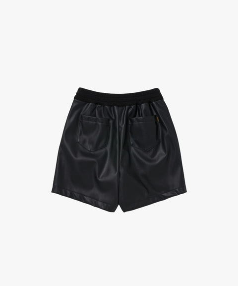 MCC Women's Leather Short Pants FF - Black