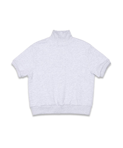 MACKY Golf: Daisy Zip-Up Half Sweatshirt - Light Gray