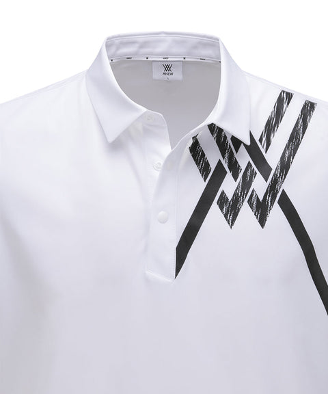 ANEW GOLF Men's SM Logo Point Short T-Shirt - White