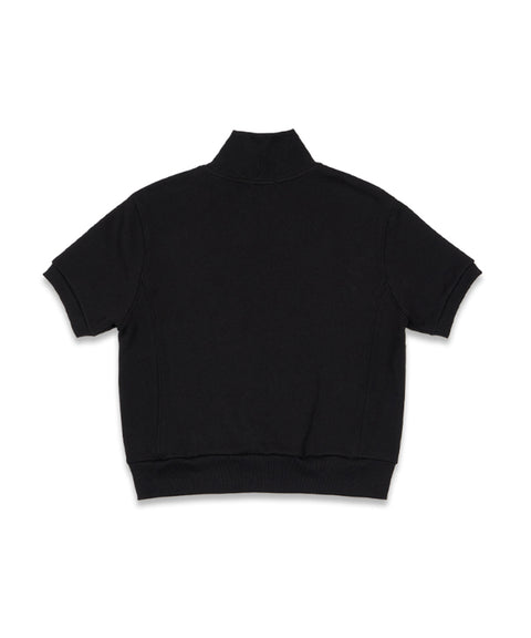 MACKY Golf: Daisy Zip-Up Half Sweatshirt - Black