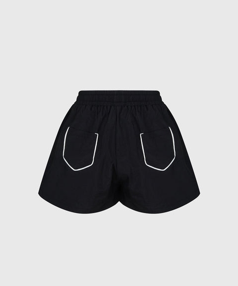 KANDINI Sailor Set-up Short Pants - Black