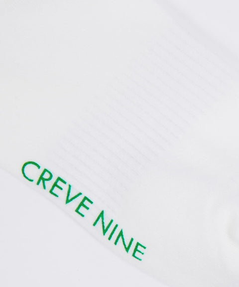 CREVE NINE: Women's Mid Neck Striped Socks - Ivory