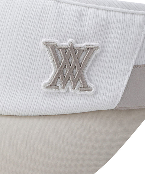 Women's Ribbon Tie High Crown Visor - White