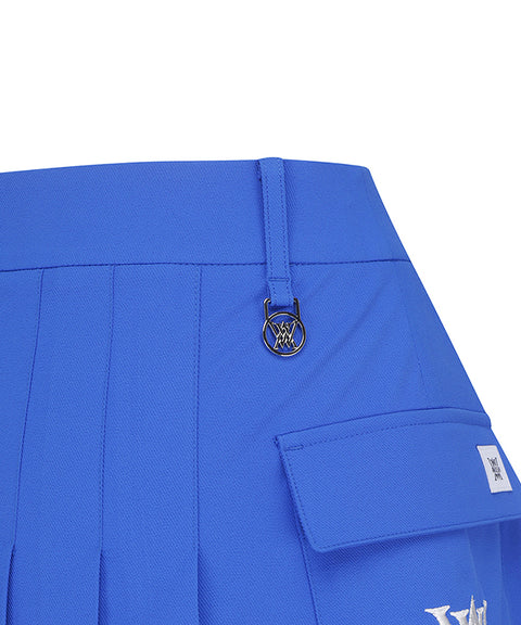 ANEW Golf: Women's Mini Pocket Point Pleated Skirt - Blue