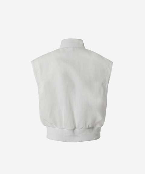 OBER Golf Memory Zip-Up Wind Vest - White