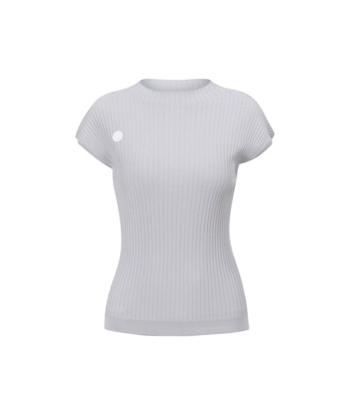 Anell Golf Cool Blend Knit Top - Soft Blue