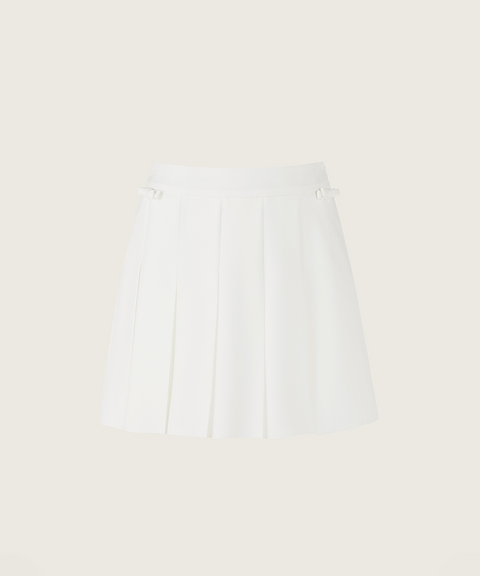 FORDI Ribbon Pleated Shorts - White