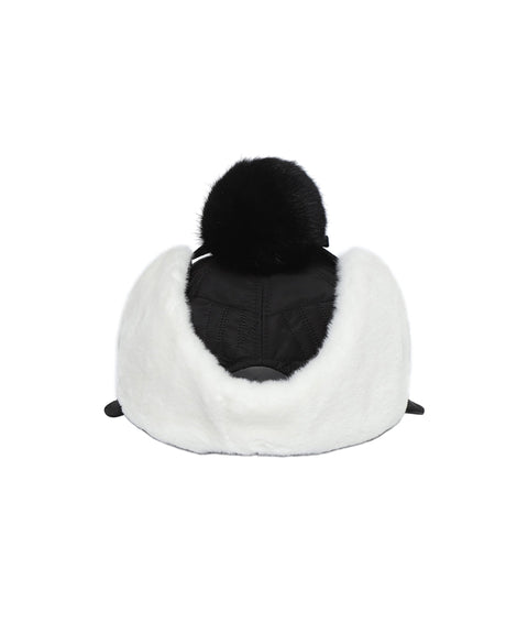 WideAngle: Co Quilted Modified Earflap Cap L - Black