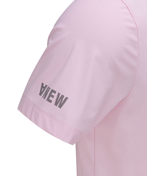 ANEW GOLF Men's SM Logo Point Short T-Shirt - Light Pink