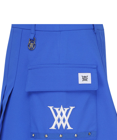 ANEW Golf: Women's Mini Pocket Point Pleated Skirt - Blue