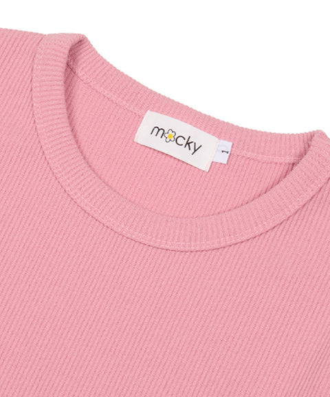 MACKY Golf: Daisy Patch Slim T-Shirt - Pink