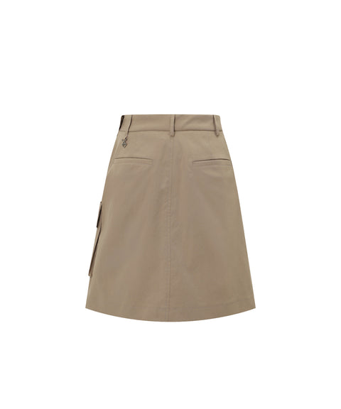 Monday Flow Pleated Midi Skirt - Beige