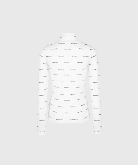 KANDINI Logo High-Necked Tee - Ivory