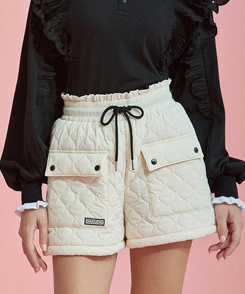 CHUCUCHU Quilted Short Pants - 2 Colors