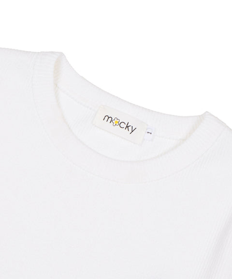 MACKY Golf: Daisy Patch Slim T-Shirt - White