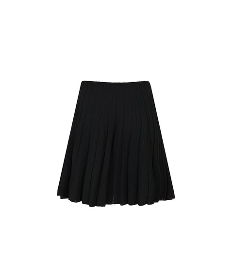 Anell Golf Cool Blend Pleated Skirt - Black