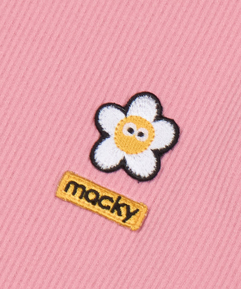 MACKY Golf: Daisy Patch Slim T-Shirt - Pink