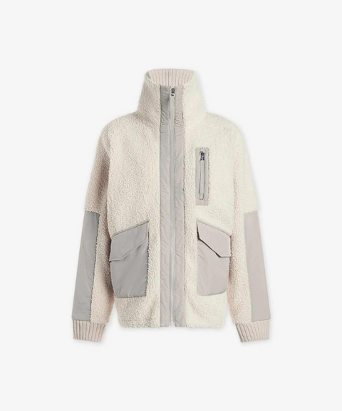 [Warehouse Sale] VARLEY Joel Sherpa Jacket - Sandshell/ Dove