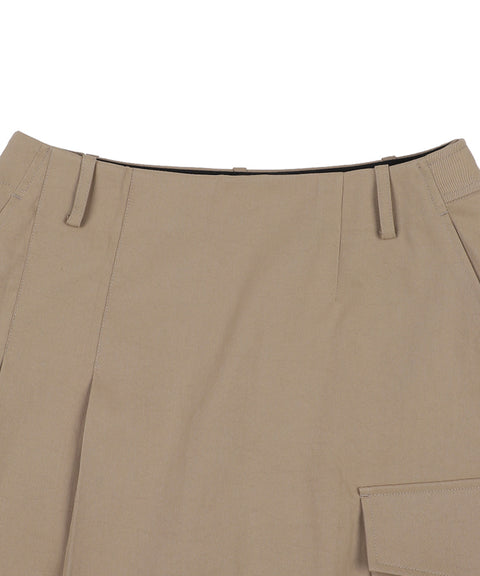 Monday Flow Pleated Midi Skirt - Beige