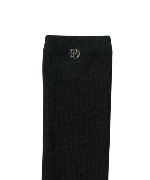 POSHERD Cashmere Knit Socks - Black