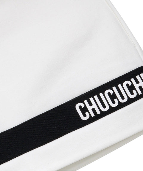 CHUCUCHU Logo H Skirt - White