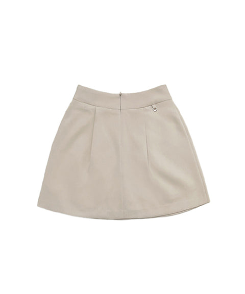 [Sample Sale] Q.C PLAY: Pintuck Pocket A-Line Balloon Skirt [Inner Pants Built-in] - 2colors