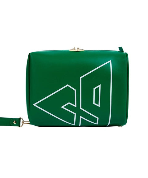 CREVE NINE: Line Symbol Big Pouch and Shoe Pouch - Green