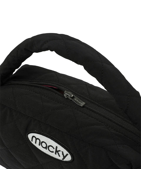 MACKY Golf: Quilting Square Tote Bag - Black