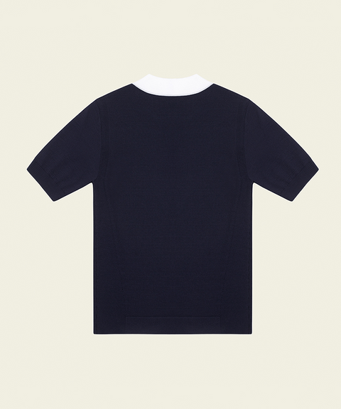 FORDI Kara short sleeve knit ver.2 - Navy