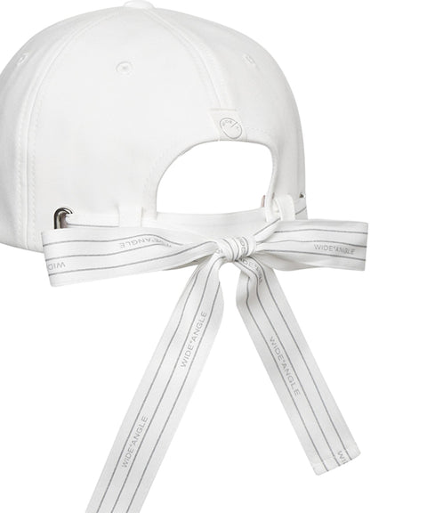 WideAngle: To Simple Ribbon Cap L - Off-White