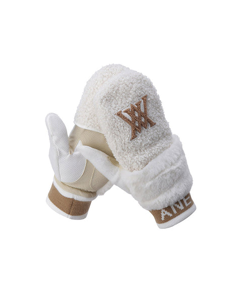 ANEW Golf Women's Curly Golf Gloves - White