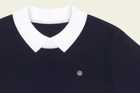 FORDI Kara short sleeve knit ver.2 - Navy