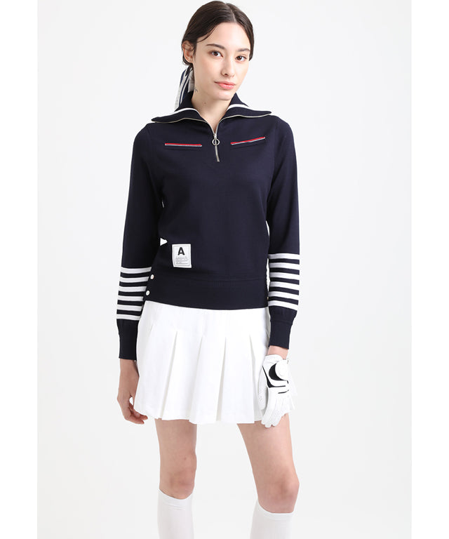 AVEN Hampton Sailor Zip-Up Knit - Dark Navy– Sokim