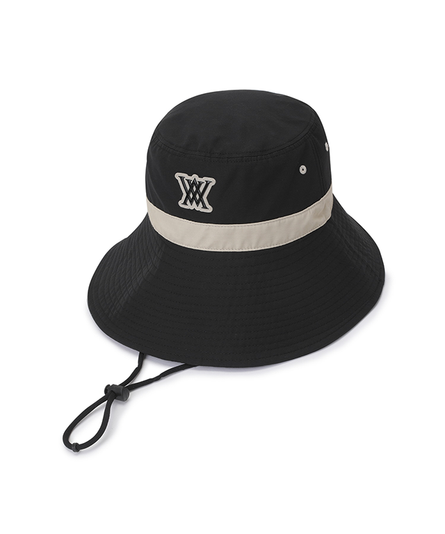 ANEW Golf: Unbalanced Wide Brim Bucket Hat - Black– Sokim