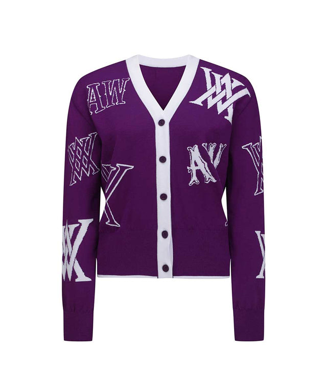 Minnesota Vikings Touch Women's Varsity Girl V-Neck Long Sleeve Cardigan  Sweater - Gray