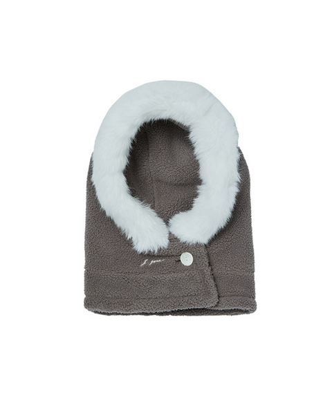 J.Jane Fur Fleece Balaclava - Grey