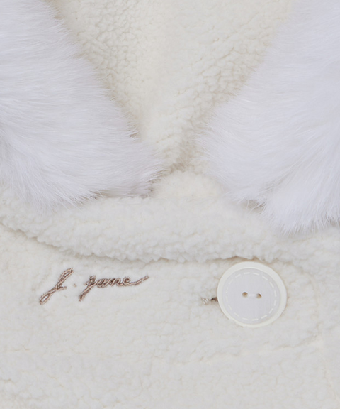 J.Jane Fur Fleece Balaclava - Ivory